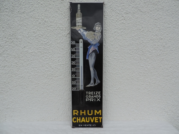 Thermomètre émaillé Rhum Chauvet