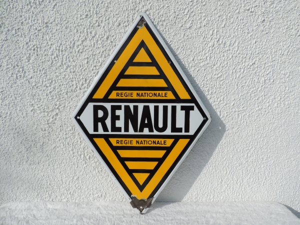 Plaque émaillée Renault