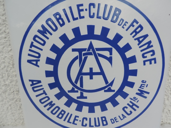 Plaque &eacute;maill&eacute;e Automobile Club de FRANCE- DSCN1694.JPG