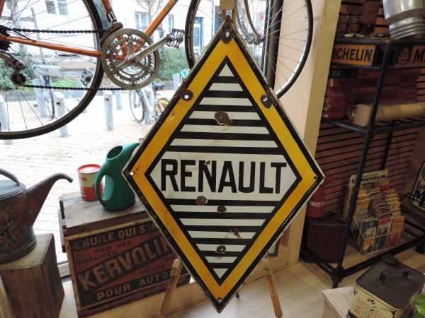 Plaque émaillée Renault