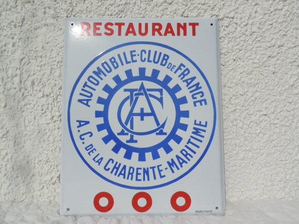 Plaque Automobile Club De FRANCE- DSCN2504.JPG