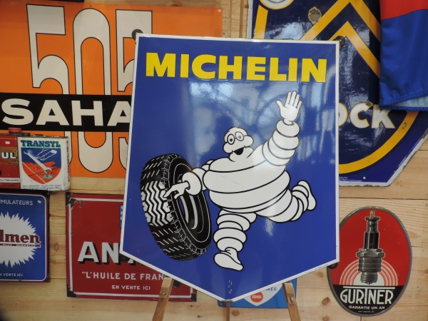 Plaque émaillée Michelin