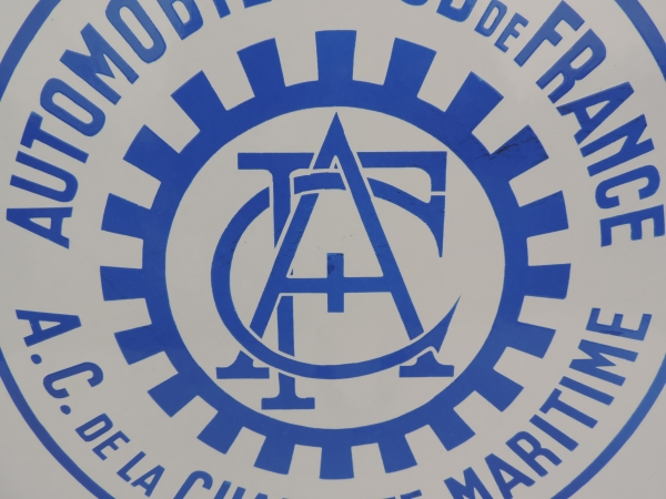 Plaque &eacute;maill&eacute;e AUTOMOBILE CLUB DE FRANCE- abcd1365.JPG