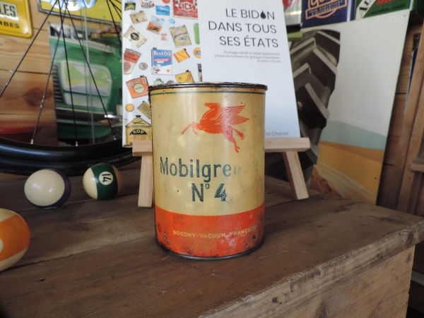 Pot de graisse Mobiloil