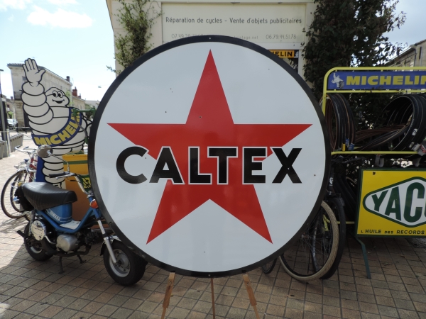 Plaque émaillée CALTEX