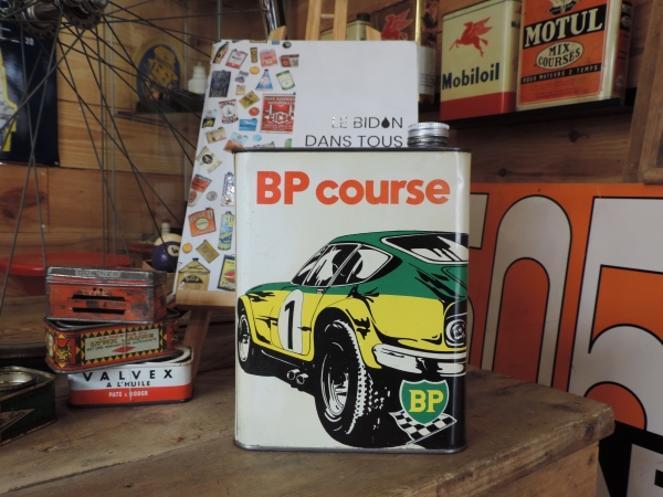 Bidon d'huile BP course