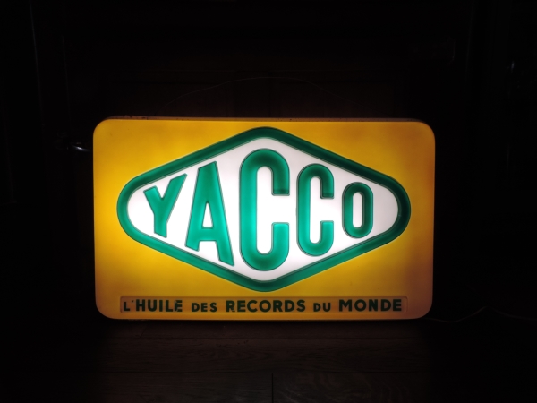 Enseigne lumineuse Yacco